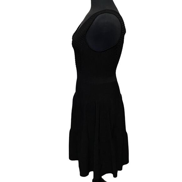 Sam Edelman Black Ottoman Deco Drive Sleeveless Fit & Flare Dress Size Small - Picture 7 of 13